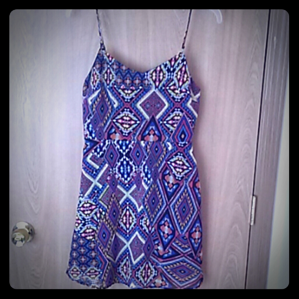 Short dress with spaghetti straps